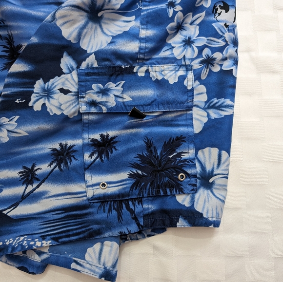 Big Dogs Hidden Doggy Hawaiian Swim Shorts - Picture 3 of 4